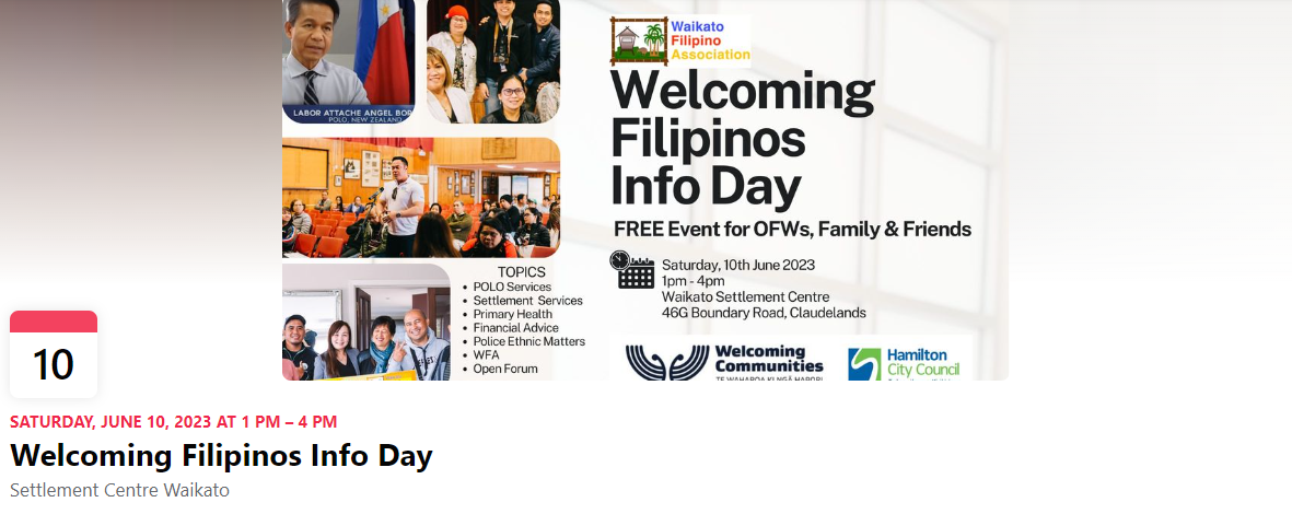 Welcoming Filipinos Info Day FREE Event